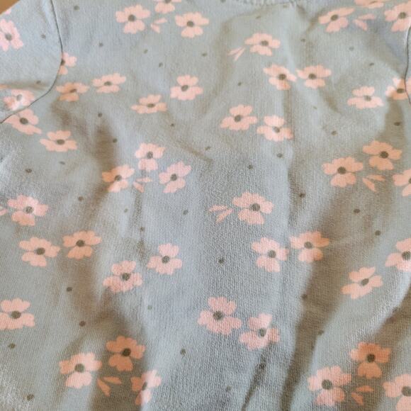 Child of Mine by Carter’s Baby Hoodie 18M Light Blue Floral Zip Up - Picture 5 of 7